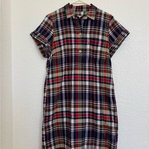 J. Crew Multicolor Plaid Button-Up Shirt